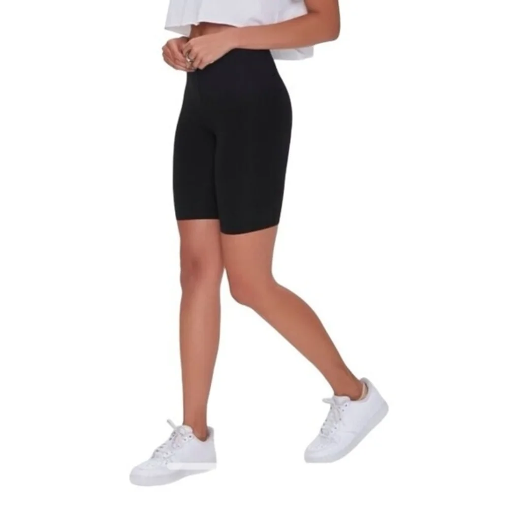 New Balance All Motion Women Biker Shorts Black Athletic Cycling Size M VG